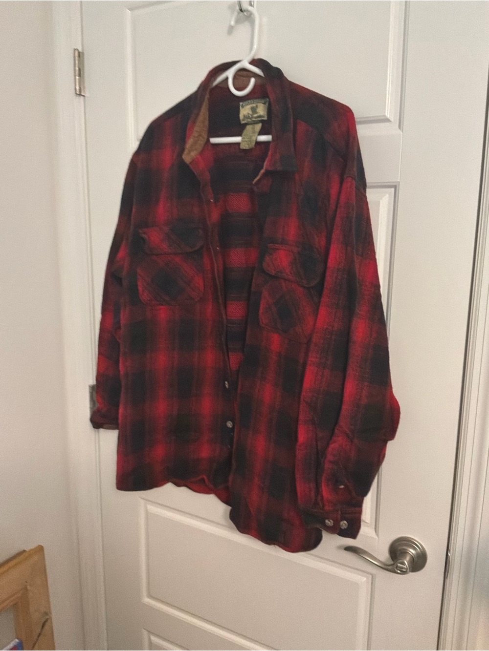 Field & Stream Red and Black Plaid Shirt Jacket
